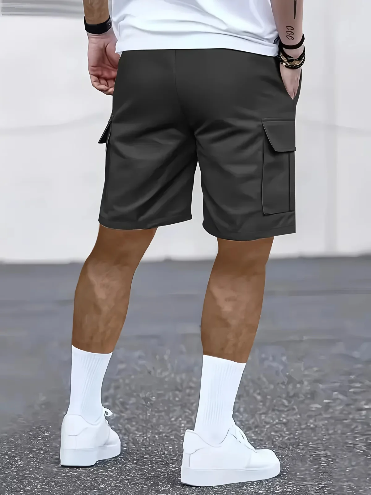 6XL Men's Plus Size Work Shorts Summer Comfort; Multi-pocket Outdoor Leisure Sport Beach Pants Hip Hop Elastic Waistband Shorts