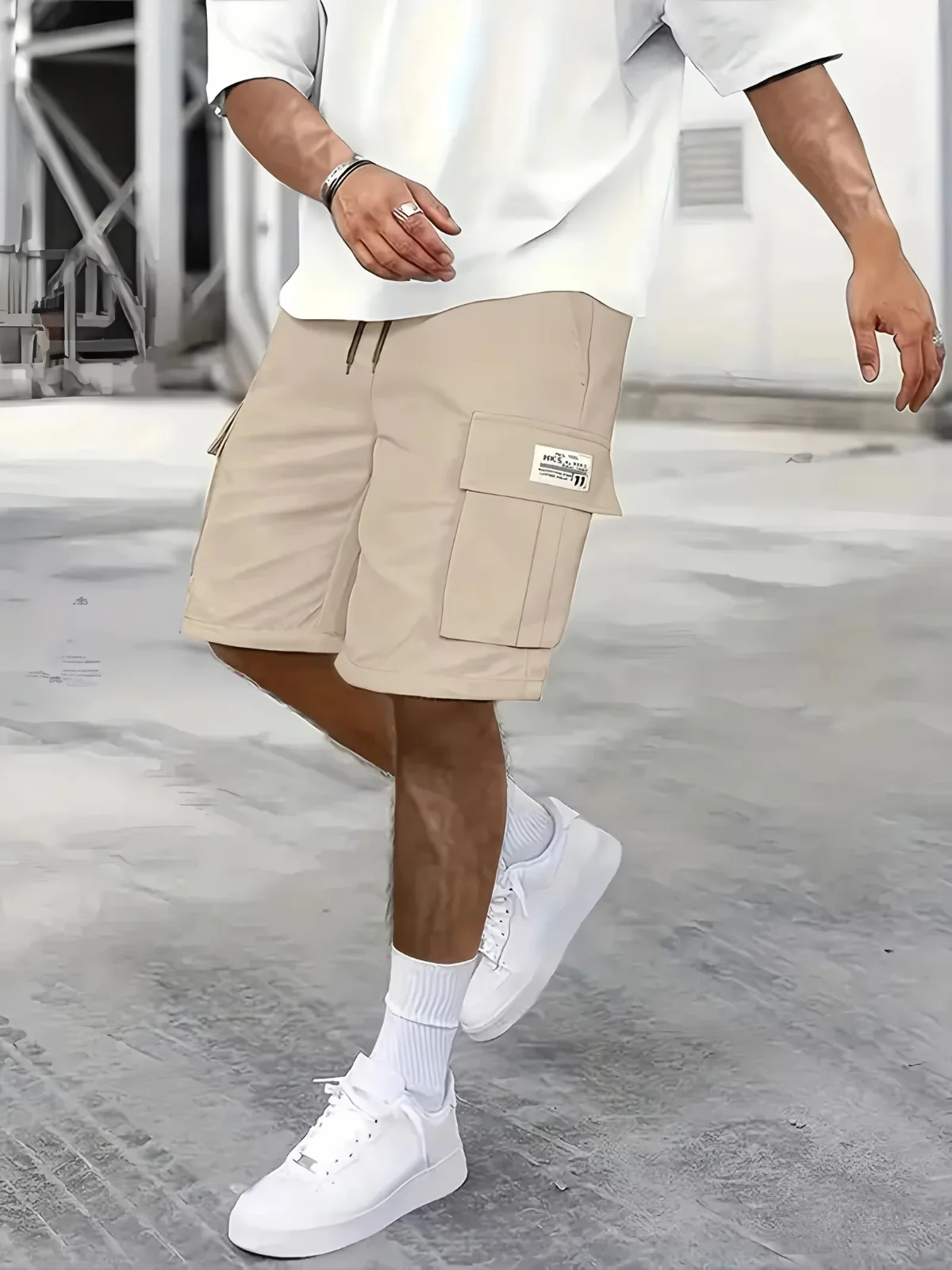 6XL Men's Plus Size Work Shorts Summer Comfort; Multi-pocket Outdoor Leisure Sport Beach Pants Hip Hop Elastic Waistband Shorts