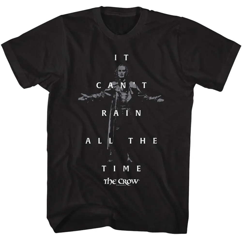 The Crow T-Shirt Men Summer Eric Draven Gothic Horror Graphic Short Sleeve Oversized Streetwear Loose Movie Fan Tee