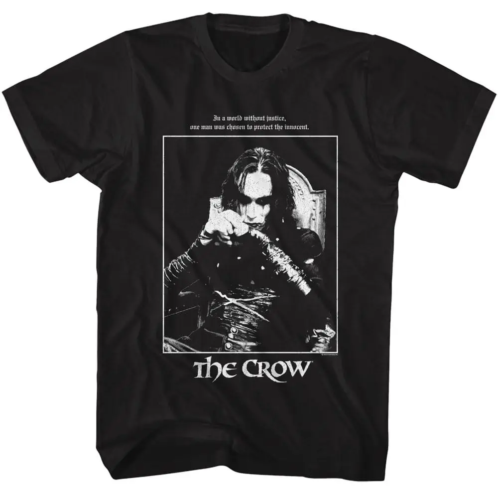 The Crow T-Shirt Men Summer Eric Draven Gothic Horror Graphic Short Sleeve Oversized Streetwear Loose Movie Fan Tee
