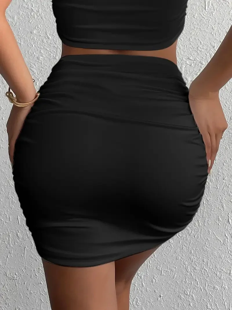Women's 2026 Summer Sexy Bodycon Skirt – Slim Fit Short Pencil Skirt, Y2K Clubwear Mini Skirt