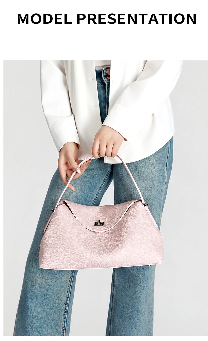 Women's High-Quality Cowhide Large Capacity Casual Shopping Bag Genuine Leather Handbag Fashionable Retro Designer Luxury Bag