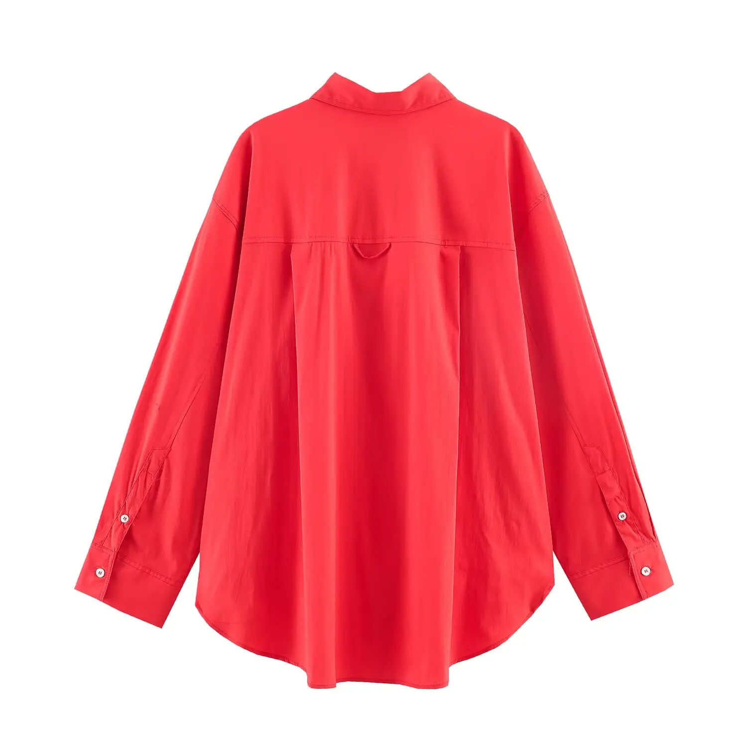TFMLN Fashion Women Shirt Loose Long Sleeve Vintage Female Blouses Spring Summer 2026 Casual Pocket Button Up Female Shirts