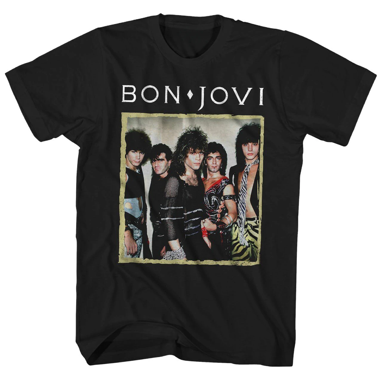 Metal Bon Jovi Rock Band Casual T-Shirt Men's and Women's Luxury Band Brand
