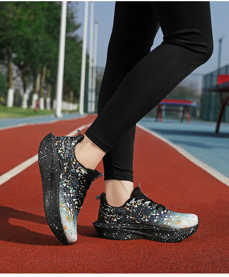 Marathon Men Running Shoes Carbon Board Speciality Sports Breathable Lightweight Women's Comfortable Chunta Athletic Sneakers