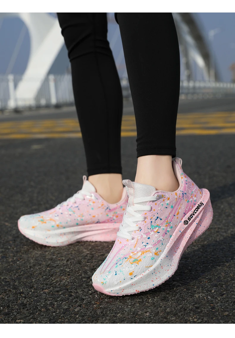 Marathon Men Running Shoes Carbon Board Speciality Sports Breathable Lightweight Women's Comfortable Chunta Athletic Sneakers
