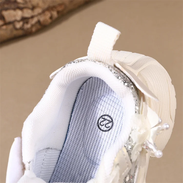 Spring 2026 Toddler Girls Sport Shoes Bling Soft Sole Breathable Outdoor Tennis Fashion Kids Sneakers Children Shoes