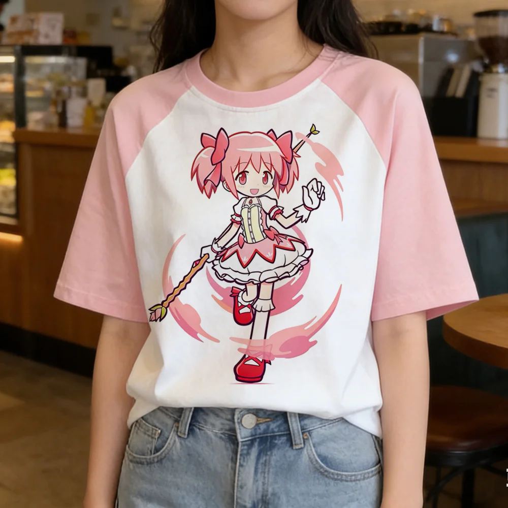 Madoka Magica tshirt femme cutecore scene  meme 2000s streetwear t shirt japan 80s goth alternative  baddie