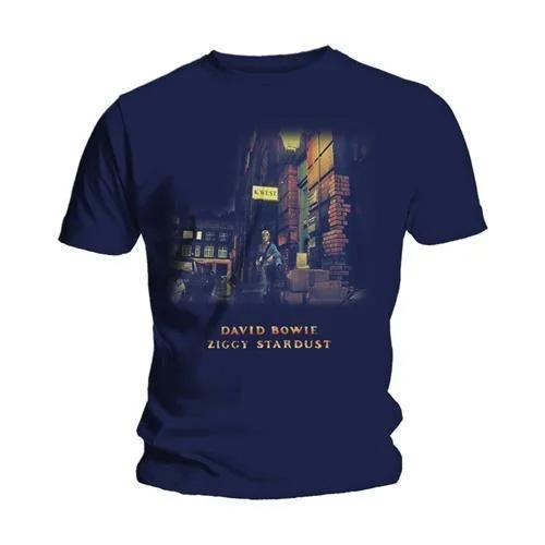 David Bowie Classic Rock Cool Portrait Theme Soft Cotton T-Shirt Breathable 100% Cotton Casual Streetwear Top