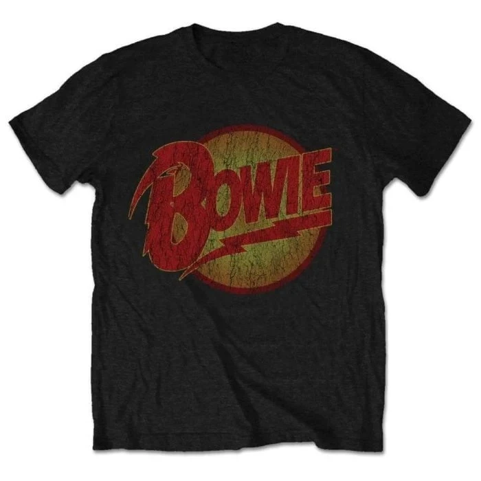 David Bowie Classic Rock Cool Portrait Theme Soft Cotton T-Shirt Breathable 100% Cotton Casual Streetwear Top