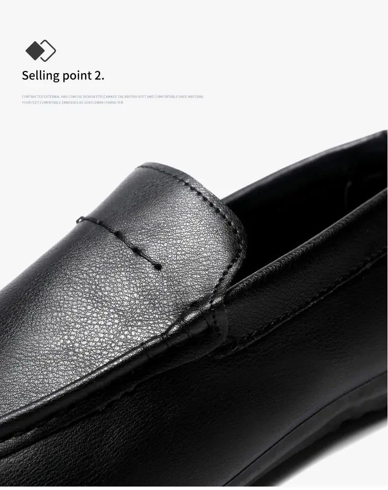 2026 Men Boat Shoes Business Breathable Mens Loafers Shoes Moccasins Flat Shoes Casual Genuine Leather Footwear Slip on Antiskid
