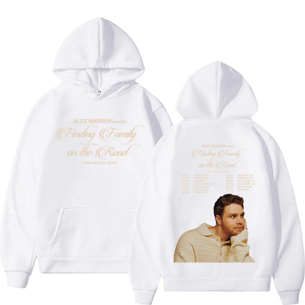 Alex Warren Finding Family on The Road 2026 World Tour Hoodies Sweatshirts Men Women Fashion High Quality Retro Oversized Hoodie