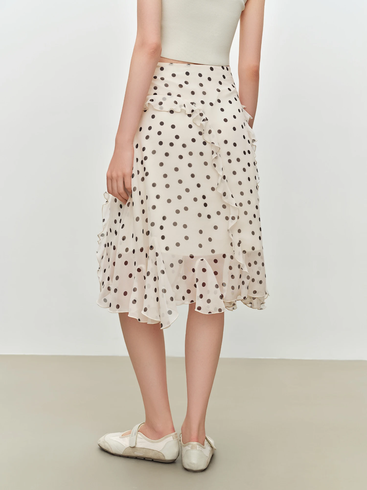 ZIQIAO 2026 Summer Women‘s Flounced Hem Asymmetric Midi Skirt, Flowy Print A-Line Skirt for Boho Chic & Y2K Vacation Style