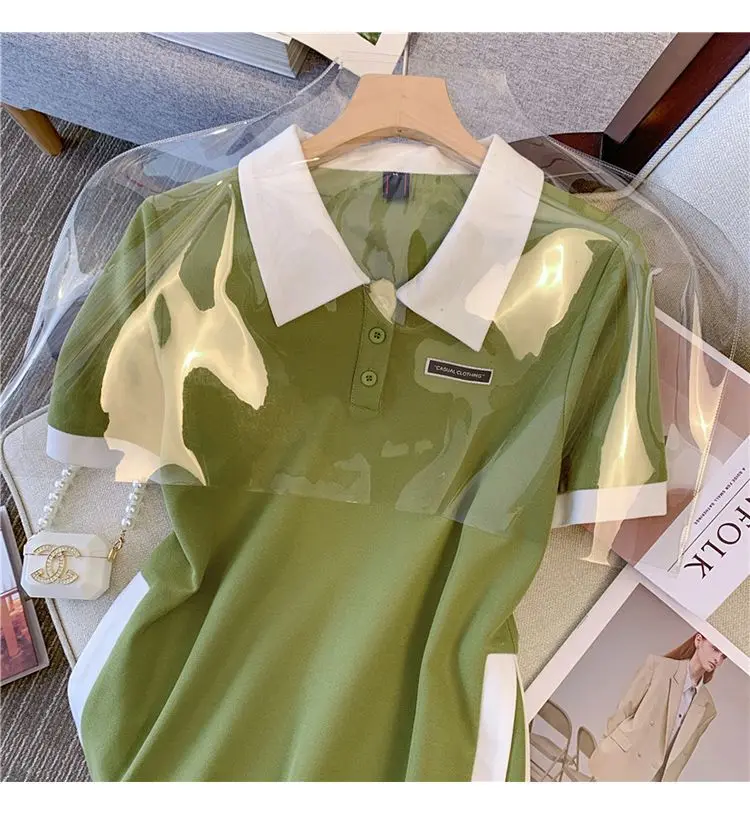 Plus Size Women's Summer Fashion Short Sleeve Dress A-Line Office Lady New Arrival Trendy Comfortable Breathable