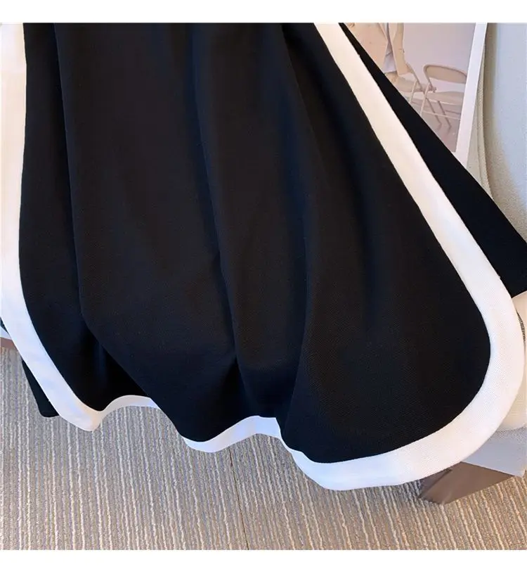 Plus Size Women's Summer Fashion Short Sleeve Dress A-Line Office Lady New Arrival Trendy Comfortable Breathable