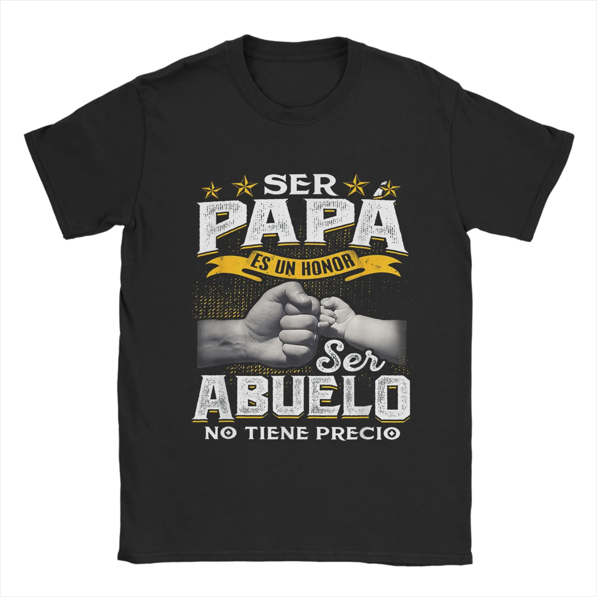 Ser Papa ES Un Honor Ser Abuelo No Tiene Precio Men's T Shirts Spanish Grandfather Grandpa Crazy Tees Short Sleeve Tops