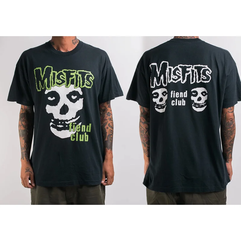 Misfits Band Rock Hardcore Punk Casual T-Shirt Men's and Women's Luxury Band Brand