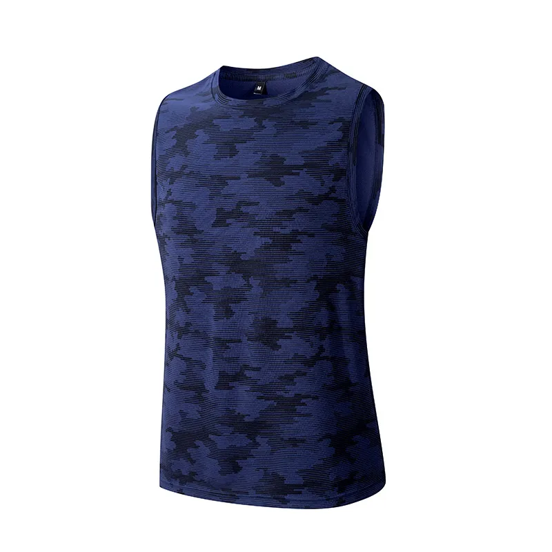 Sleeveless T-shirt Men Quick-drying Fitness Bodybuilding Shirt Male Fashion Basketball Vest Mesh Breathable Summer Gym Tank Men