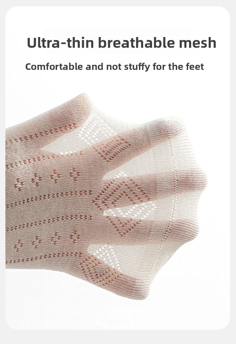 4 Pairs Summer Girls Socks Sweet Princess Breathable Solid Color Seamless Candy Color