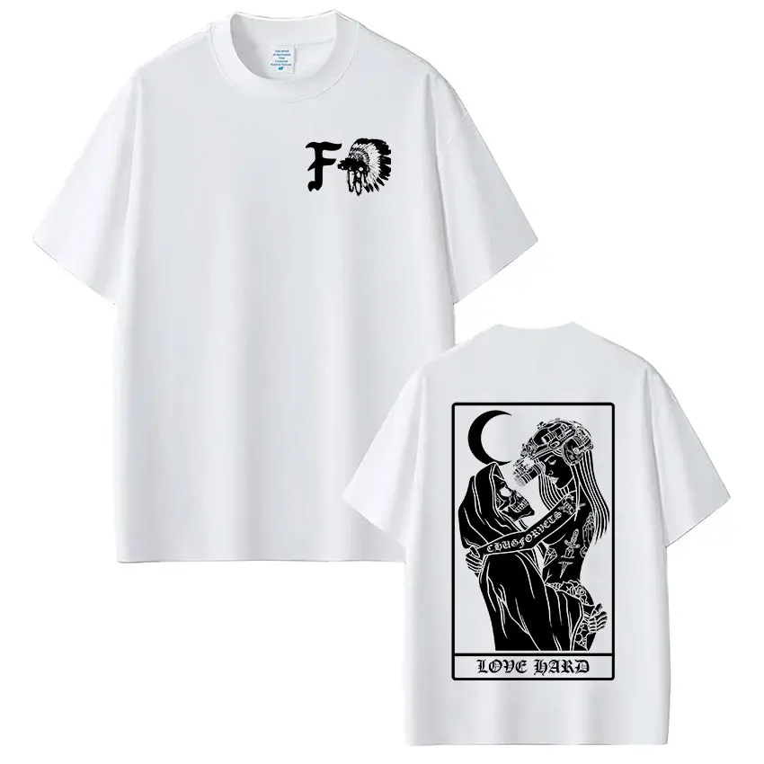 Forward Observations Group Skeleton Graphic T-shirt Men Women Fashion Vintage Oversized Casual Short Sleeve Tee Shirt Streetwear