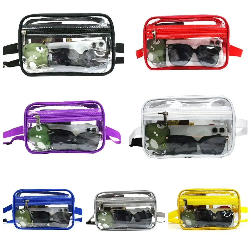 Waterproof Shoulder Bag Transparent Waist Bag Sport PVC Fanny Pack Coin Purse Phone Bag Woman Waist Packs Fishing