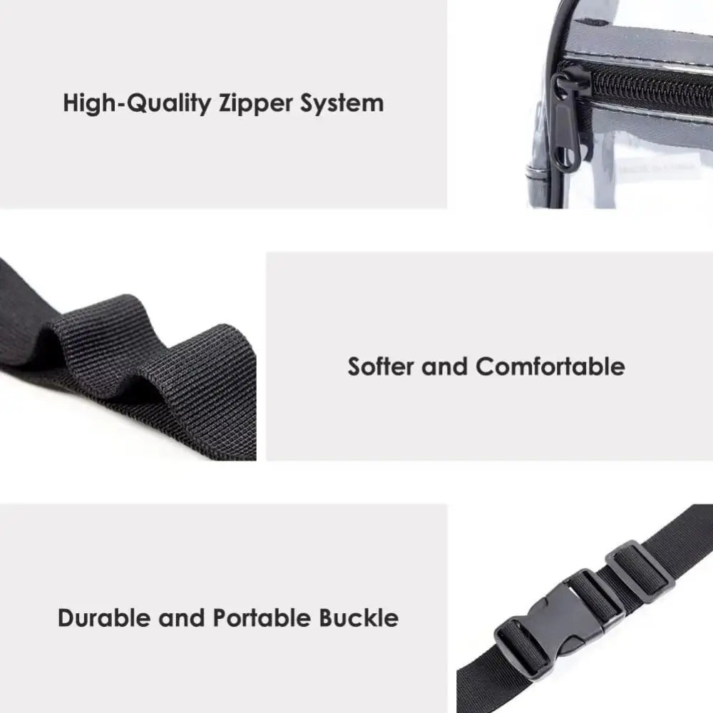 Waterproof Shoulder Bag Transparent Waist Bag Sport PVC Fanny Pack Coin Purse Phone Bag Woman Waist Packs Fishing