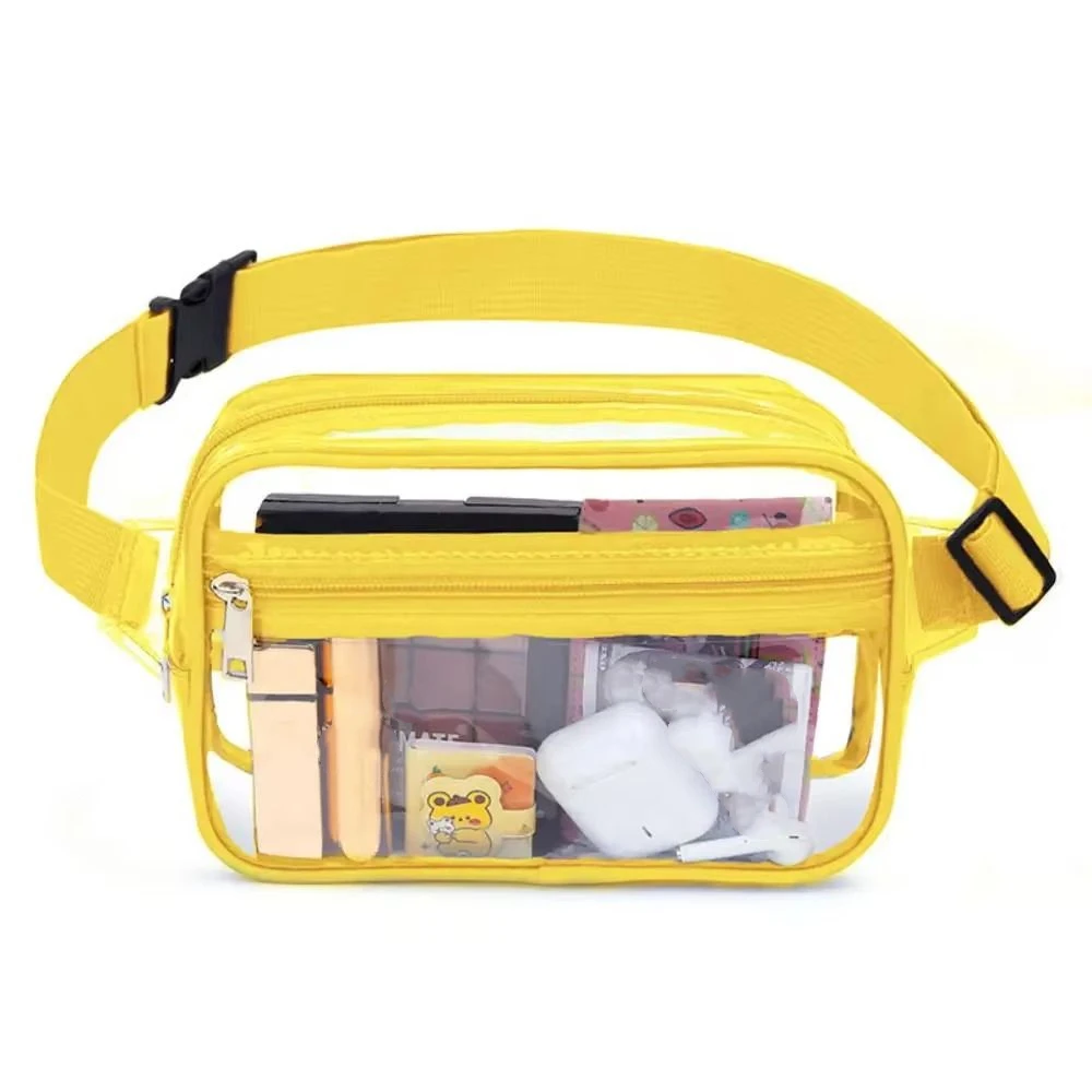 Waterproof Shoulder Bag Transparent Waist Bag Sport PVC Fanny Pack Coin Purse Phone Bag Woman Waist Packs Fishing