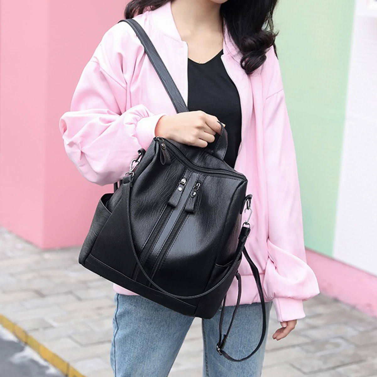 Women's Fashion Casual Backpack, Small Lightweight Daily Travel Bag for College, Commute, Outdoor, Cute Everyday Shoulder Bag