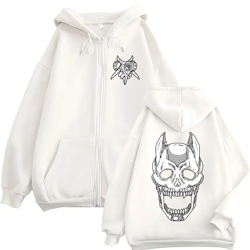 Anime Jojo Bizarre Adventure Kira Yoshikage Killer Queen Zipper Hoodies Men's Clothing Zip Up Hooded Sweatshirts Jackets Coats