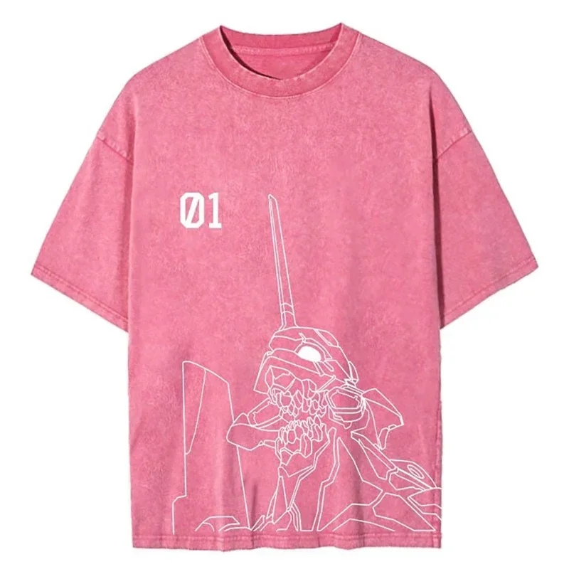 Men Streetwear Hip Hop Vintage Pink Tshirt Japanese Anime Dragon Ball Graphic T-Shirt Harajuku Summer T Shirt Cotton Tops Tees
