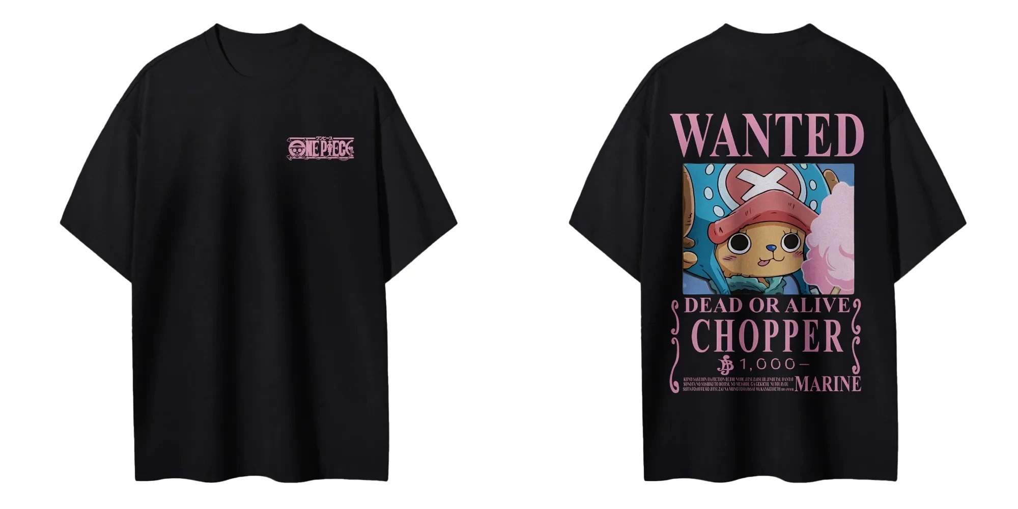2026 New One Piece Men's Women's T-shirt Tony Tony Chopper Japan Anime Punk Tee Summer Men's and Women's Short Sleeves