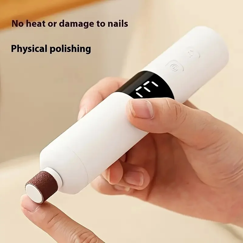 3-Speed Speed Adjustment, LCD Display Screen, 16 Interchangeable Heads for Home/Foot and Hand Care, Fast Charging
