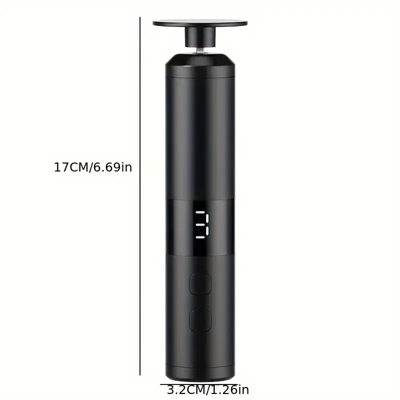 3-Speed Speed Adjustment, LCD Display Screen, 16 Interchangeable Heads for Home/Foot and Hand Care, Fast Charging