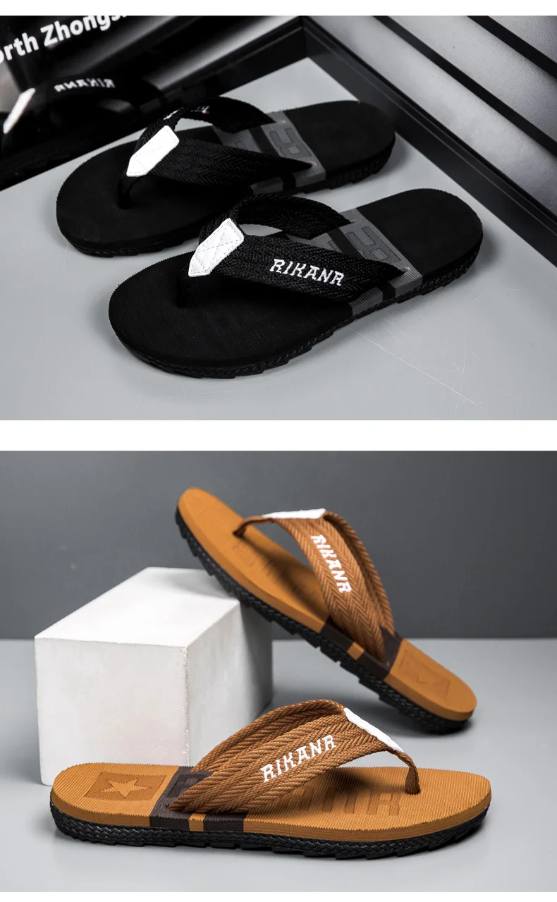 2026 High-end Men's Flip-flops,Anti-slip, Wear-resistant,Odorless,New Summer Outerwear Flip-flops,Beach Sandals