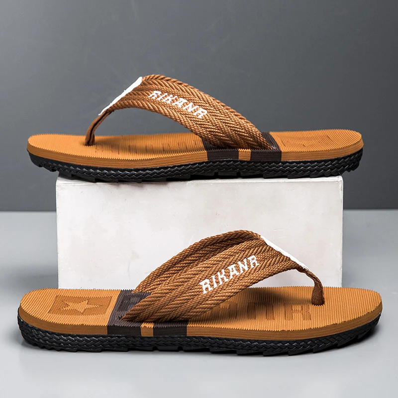 2026 High-end Men's Flip-flops,Anti-slip, Wear-resistant,Odorless,New Summer Outerwear Flip-flops,Beach Sandals