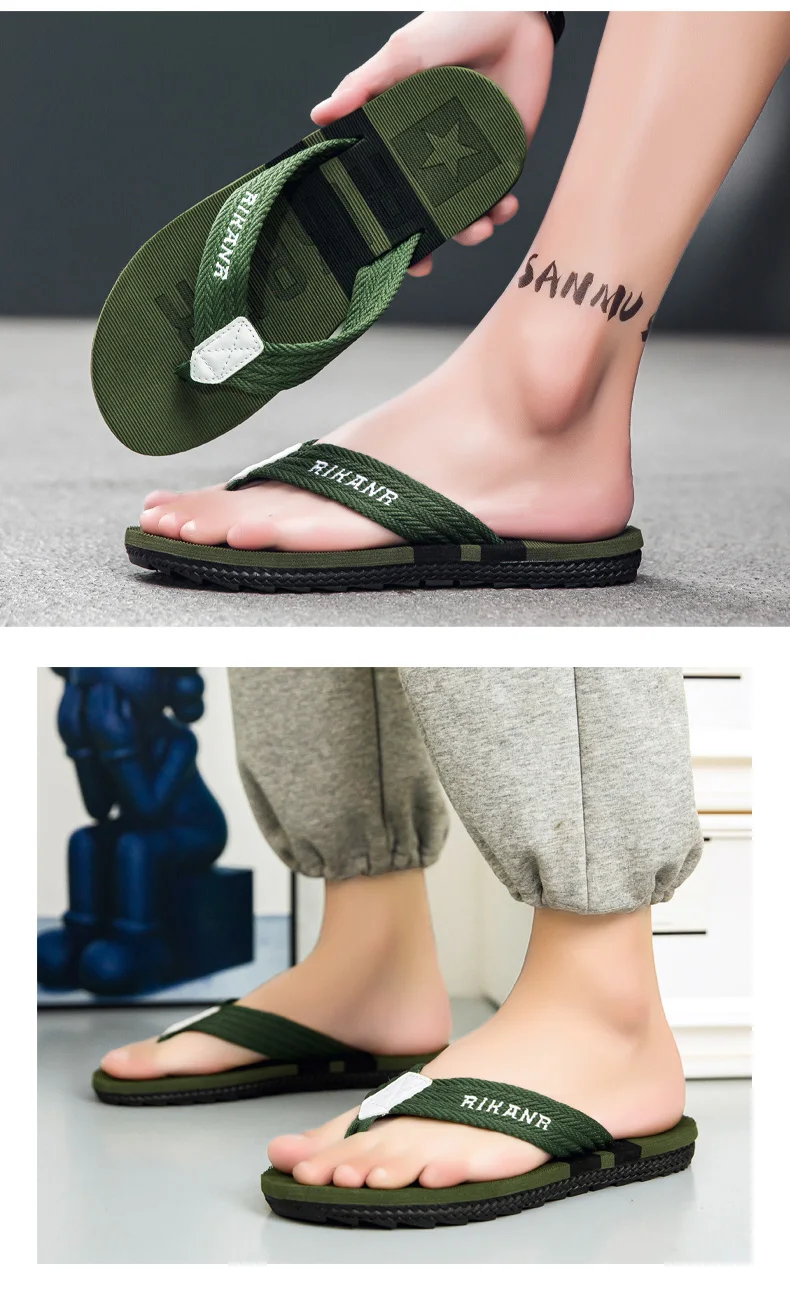 2026 High-end Men's Flip-flops,Anti-slip, Wear-resistant,Odorless,New Summer Outerwear Flip-flops,Beach Sandals