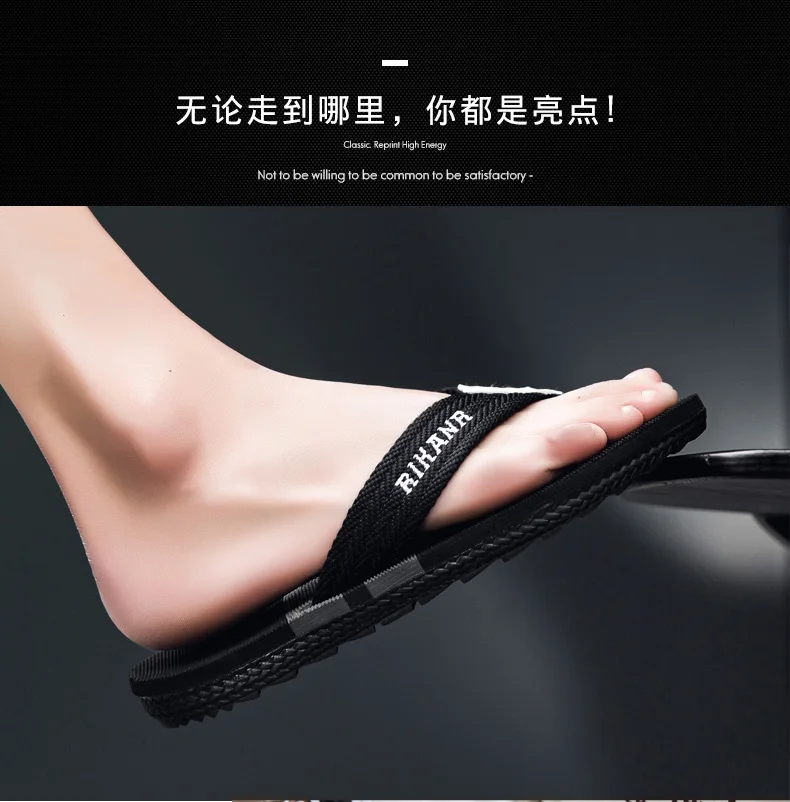 2026 High-end Men's Flip-flops,Anti-slip, Wear-resistant,Odorless,New Summer Outerwear Flip-flops,Beach Sandals