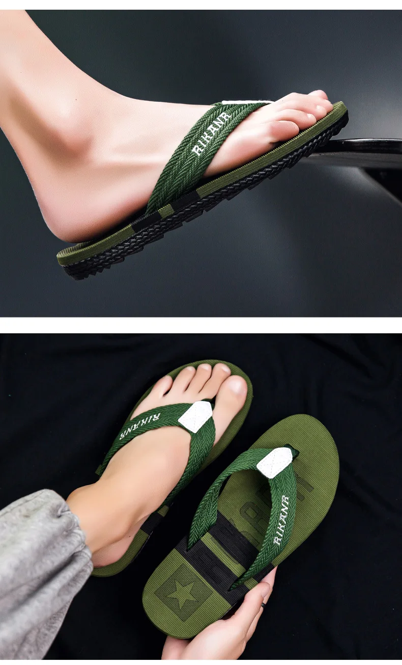 2026 High-end Men's Flip-flops,Anti-slip, Wear-resistant,Odorless,New Summer Outerwear Flip-flops,Beach Sandals
