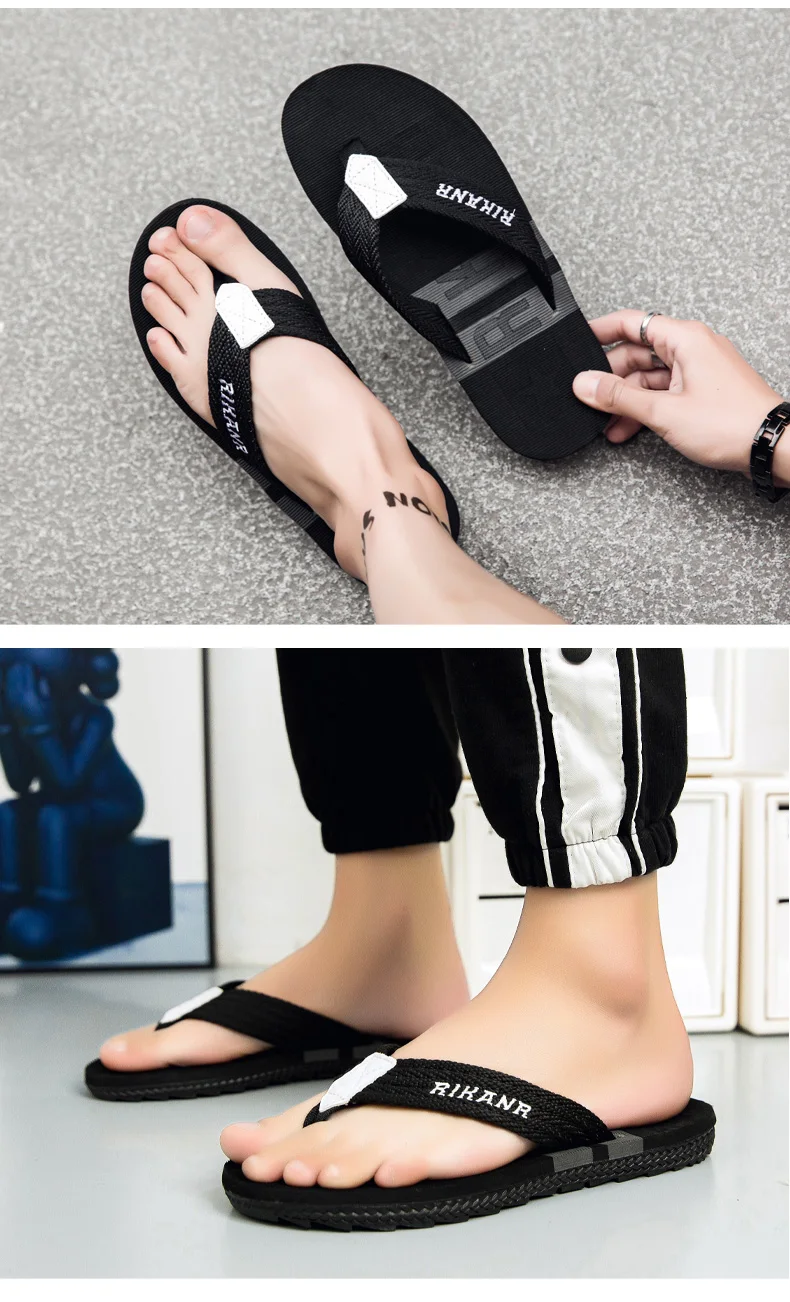 2026 High-end Men's Flip-flops,Anti-slip, Wear-resistant,Odorless,New Summer Outerwear Flip-flops,Beach Sandals