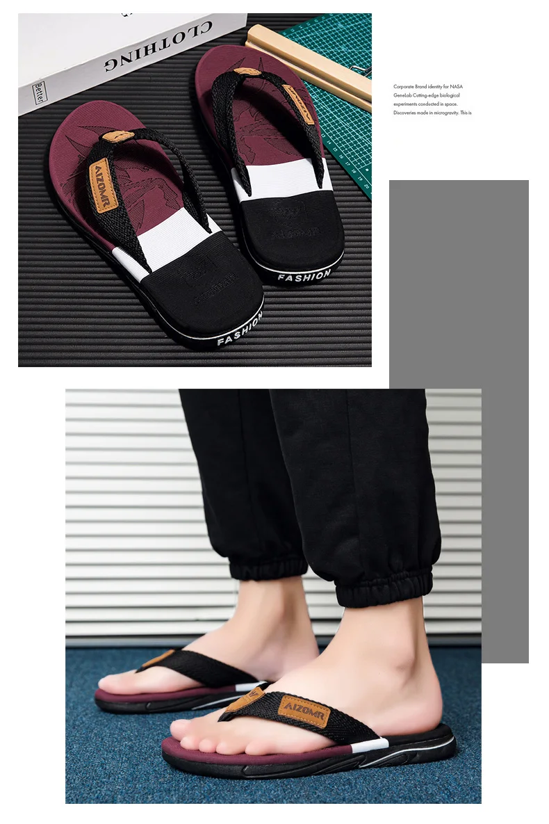 2026 High-end Men's Flip-flops,Anti-slip, Wear-resistant,Odorless,New Summer Outerwear Flip-flops,Beach Sandals