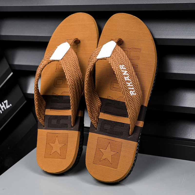 2026 High-end Men's Flip-flops,Anti-slip, Wear-resistant,Odorless,New Summer Outerwear Flip-flops,Beach Sandals