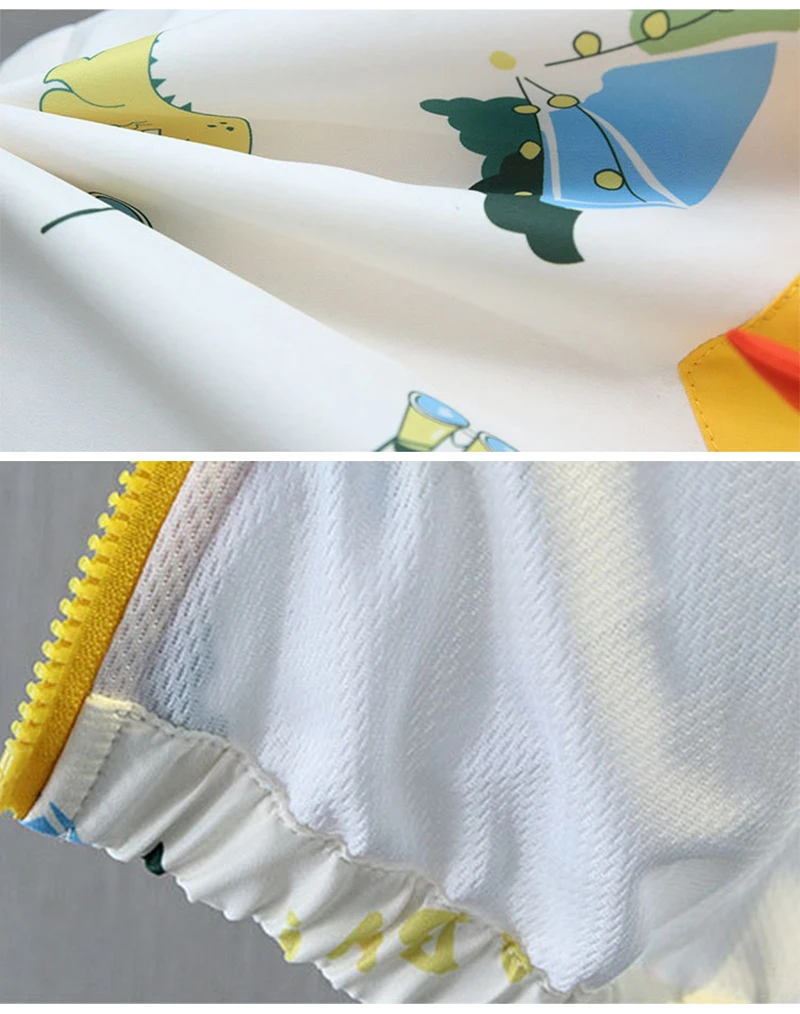 Spring Autumn New Baby Boys Jackets Cartoon Print Dinosaur Casual Hooded Jacket For 1-6 Years Kids Children Windbreak Coat