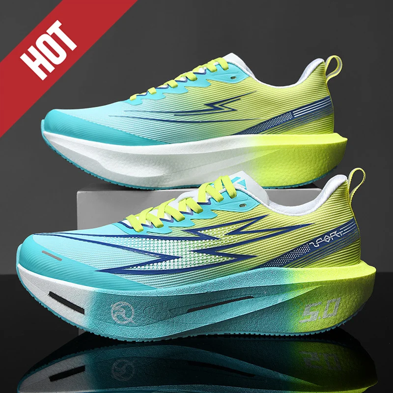 Running Shoes Carbon Board Speciality Marathon Men Sports Breathable Lightweight Women's Comfortable Athletic Nonskid Sneakers