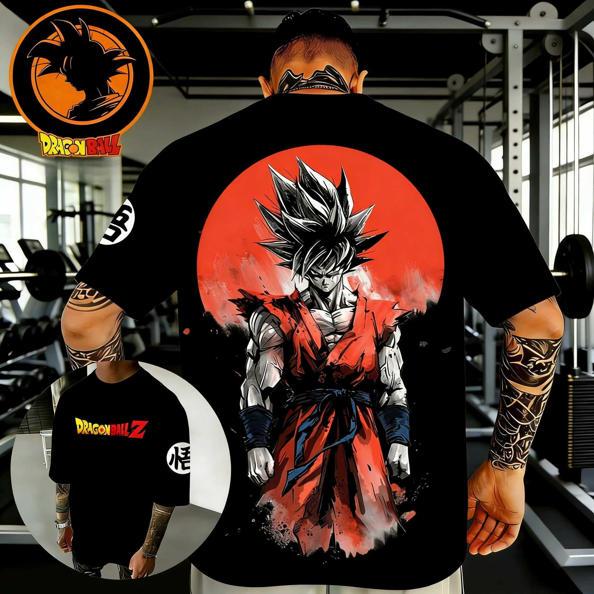 Dragon Ball Anime Cotton T-shirt 2026 Summer New Goku Printed Men's and Women's Harajuku Versatile Casual Short Sleeve Top