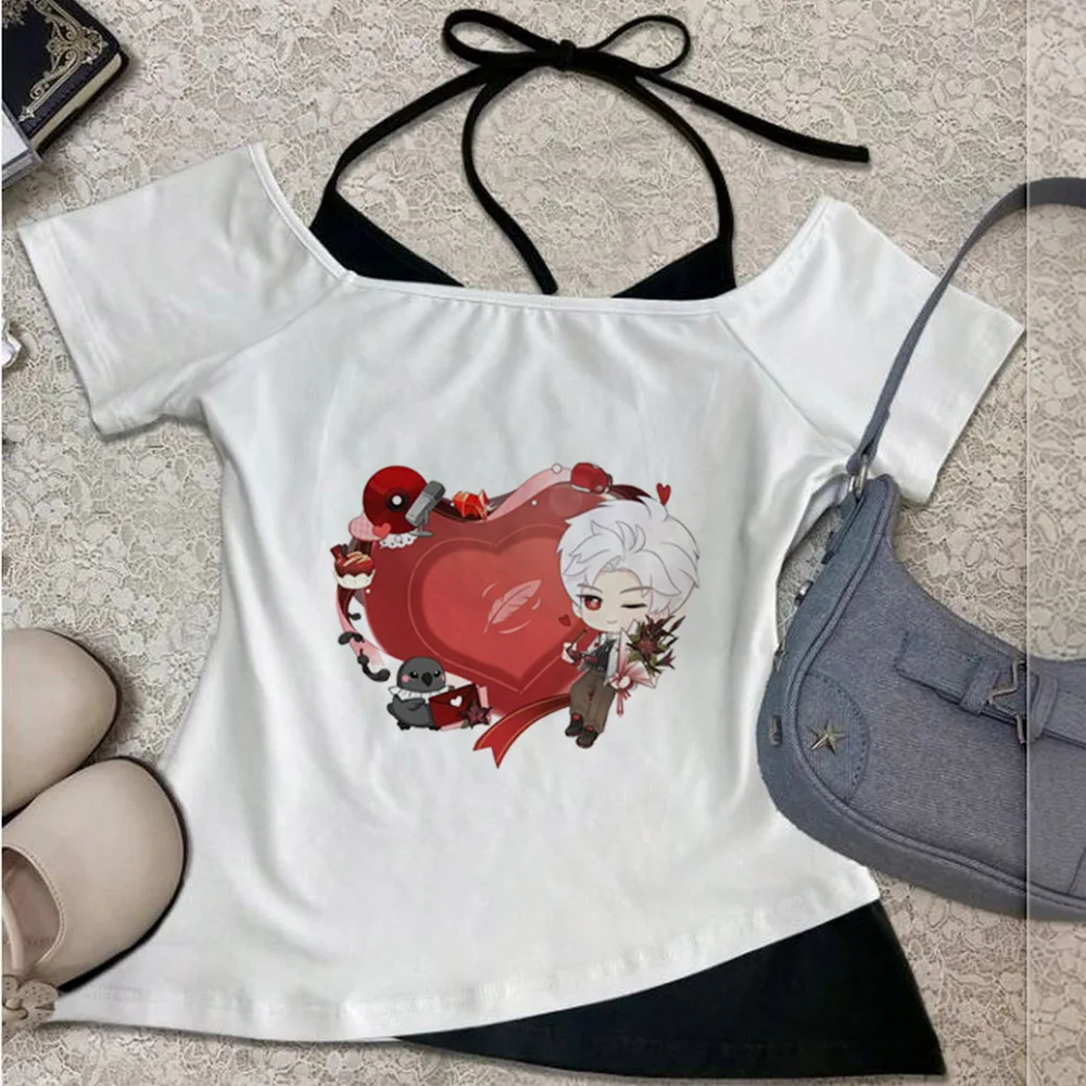 Love And Deepspace crop top girl japanese y2k 2000s gyaru japan shirt vintage gyaru dollette