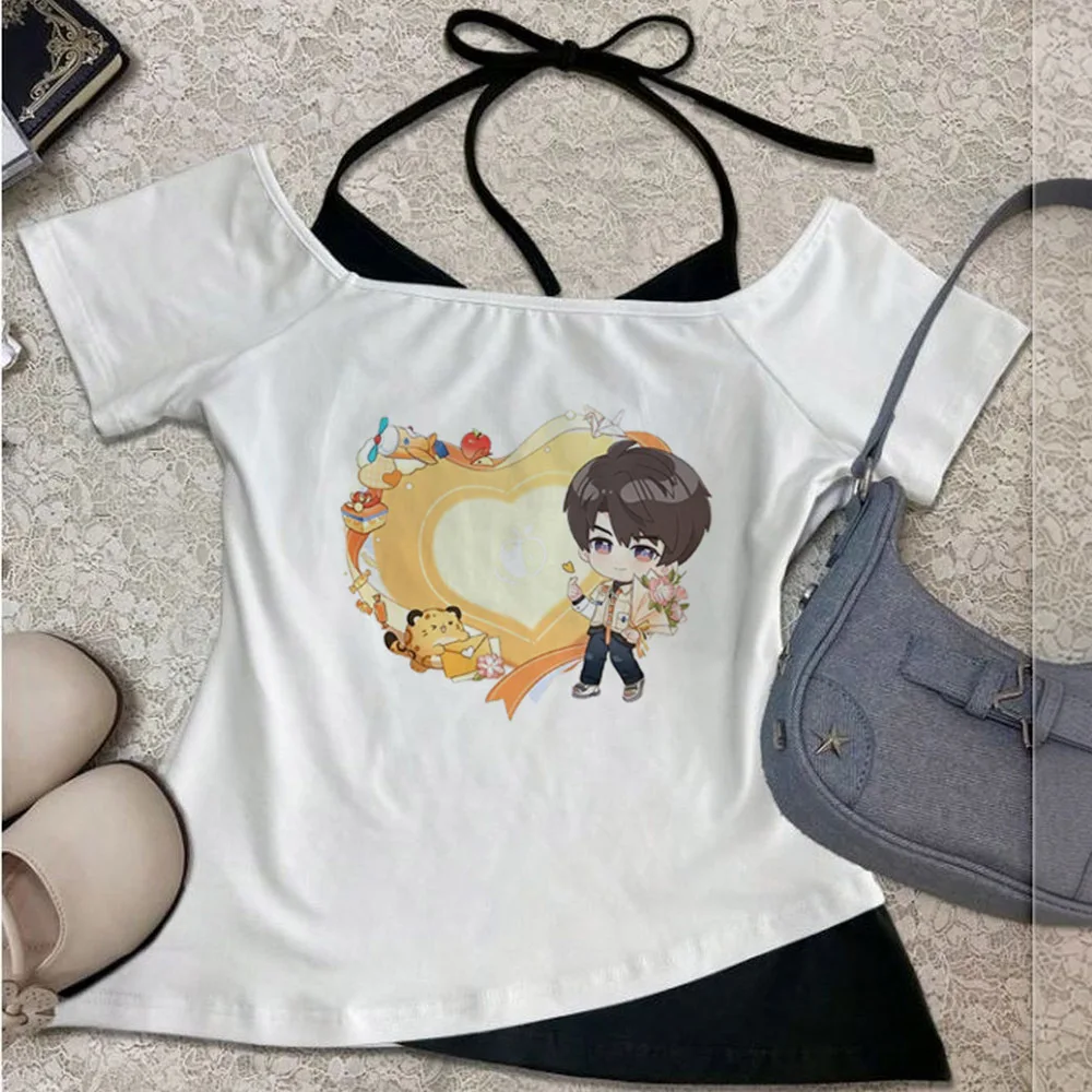 Love And Deepspace crop top girl japanese y2k 2000s gyaru japan shirt vintage gyaru dollette