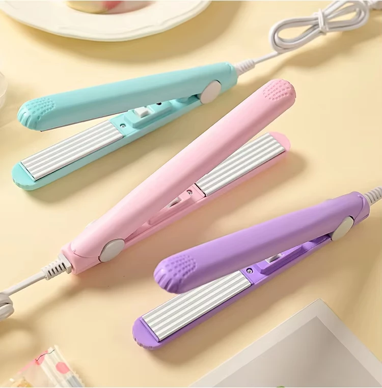 2026 Fast Shipping Compact Mini Hair Crimper Wave Curling Iron Ceramic Hair Waver for Women Short Hair Bangs Hair Styling Tools