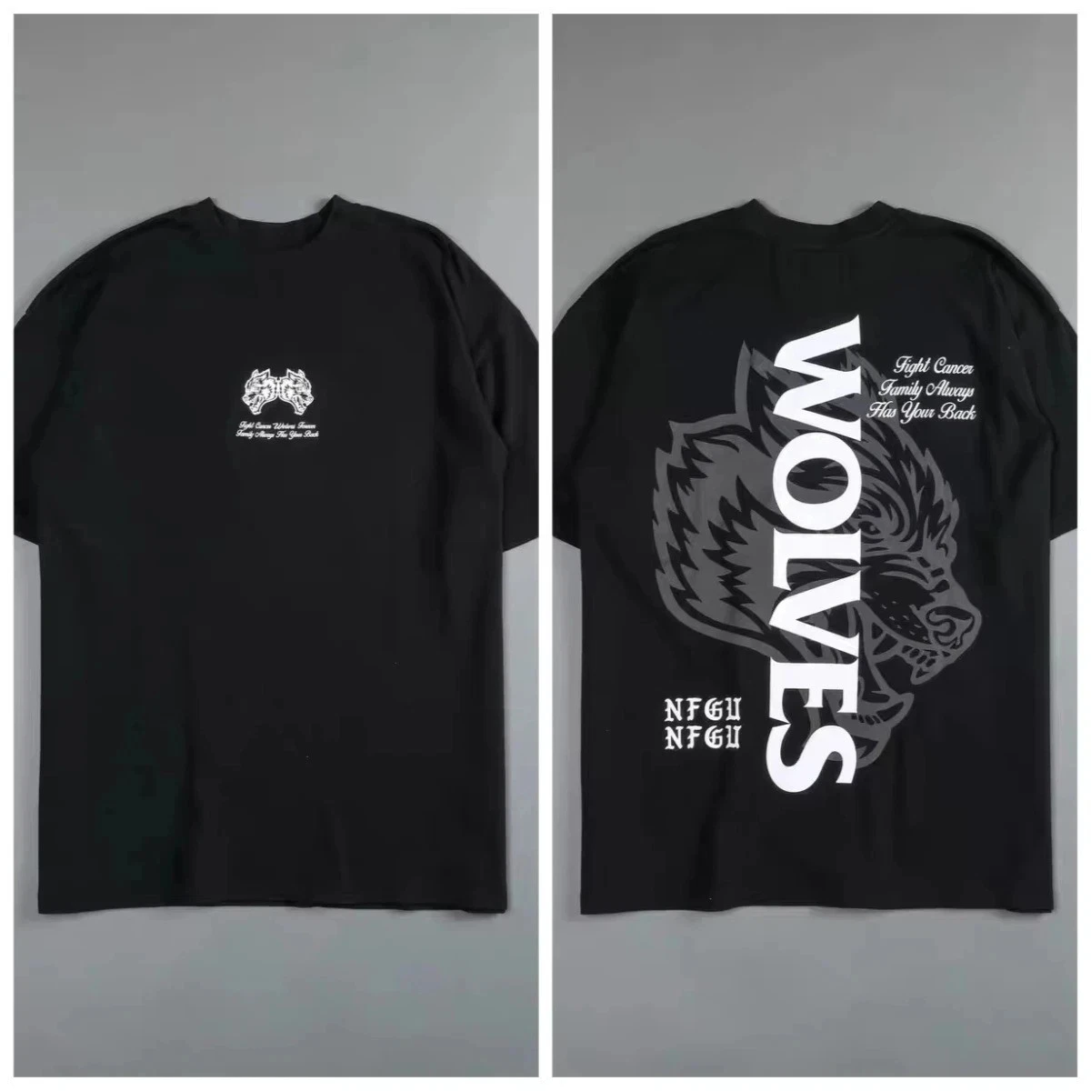 Wolf Head Sports Fitness Training Gym Leisure T-Shirt Men's and Women's Luxury Brand Top 2026 New