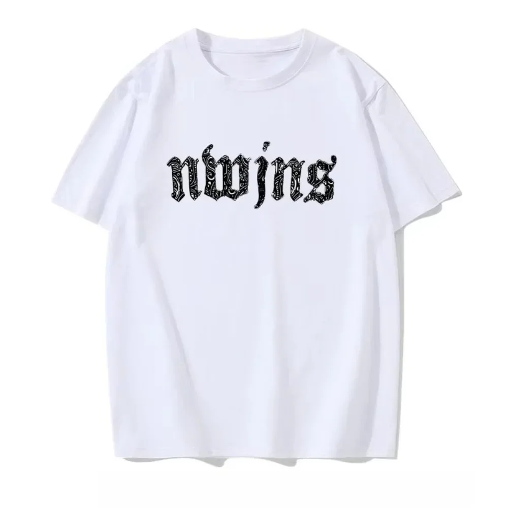 Simple Style Cotton T-shirt with Letter Pattern - Summer New Design, Men's and Women's Casual Short Sleeves