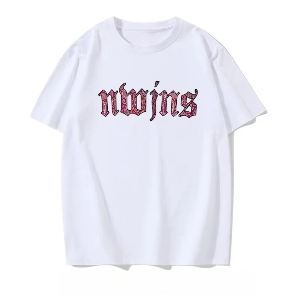 Simple Style Cotton T-shirt with Letter Pattern - Summer New Design, Men's and Women's Casual Short Sleeves